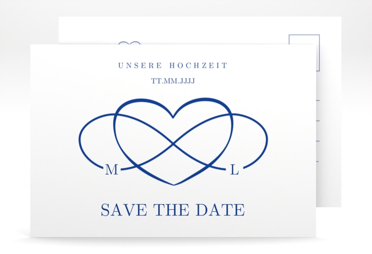 Save the Date-Postkarte Infinity A6 Postkarte