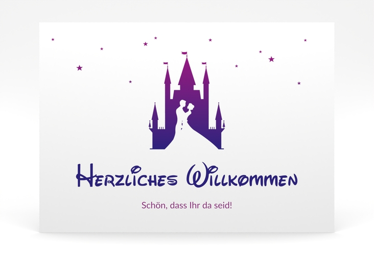 Willkommensschild Poster Castle 70 x 50 cm Poster