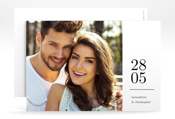 Save the Date-Karte Minimal A6 Karte quer