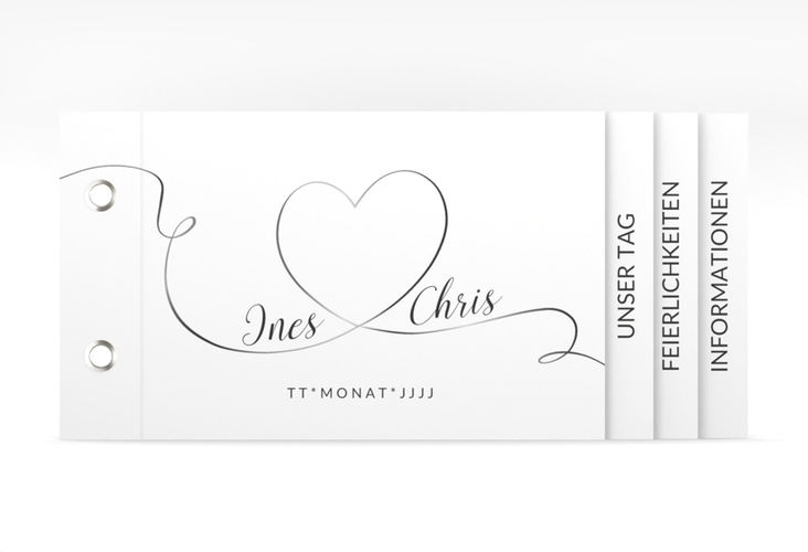 Hochzeitseinladung Dolce Booklet weiss