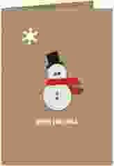 Weihnachtskarte "Snowman"