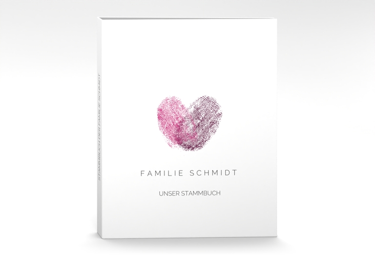 Stammbuch A4 Fingerprint Stammbuch A4 schlicht mit Fingerabdruck-Motiv