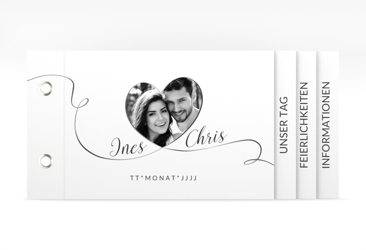 Hochzeitseinladung Dolce Booklet weiss