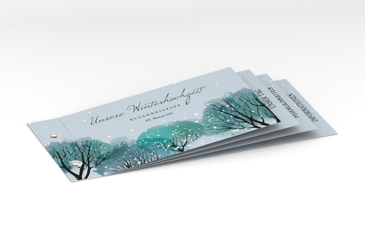 Hochzeitseinladung Winterhochzeit Booklet