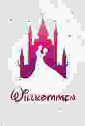 Willkommensschild Acryl Castle 40 x 60 cm Acryl pink