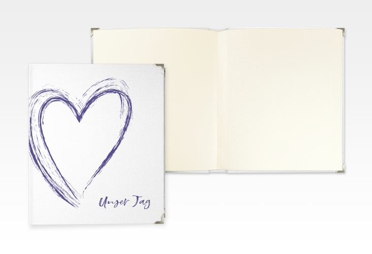 Hochzeitsalbum Liebe 21 x 25 cm blau