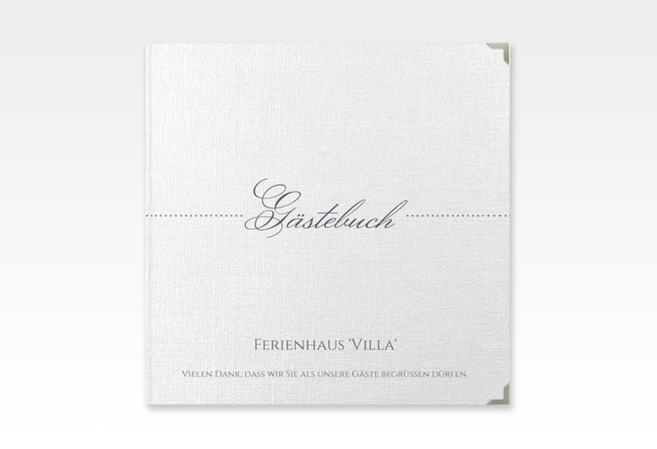 Gästebuch Selection Ferienhaus Villa Leinen-Hardcover