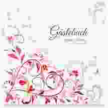 Gästebuch Creation Lilly 20 x 20 cm, Hardcover rot