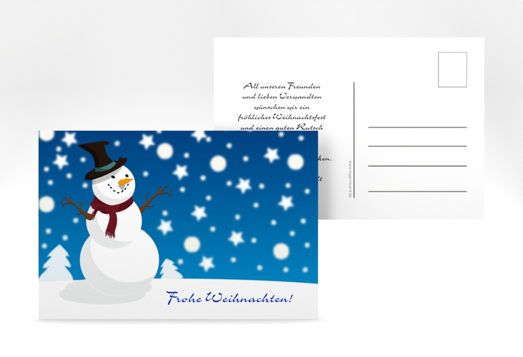 Weihnachtskarte Snowy A6 Postkarte