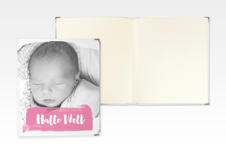 Baby Fotoalbum Artwork 21 x 25 cm pink