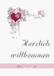 Willkommensschild Poster Triest 50 x 70 cm Poster pink