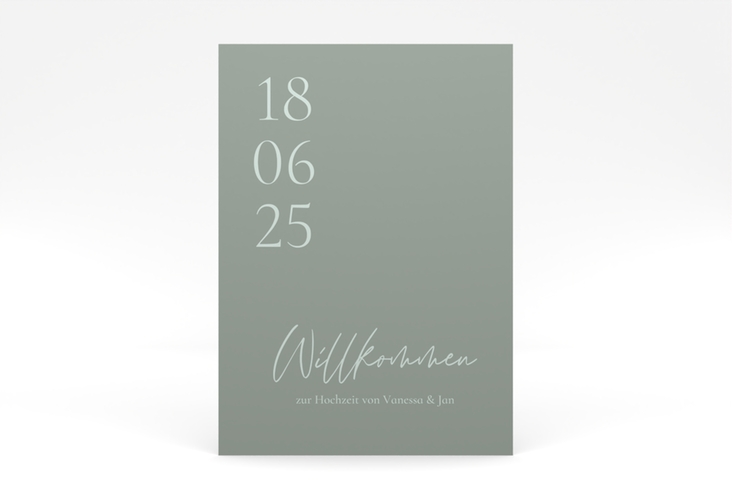 Willkommensschild Poster Day 50 x 70 cm Poster mit Datum im minimalistischen Design