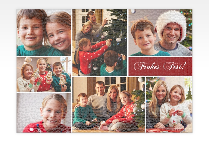 Fotopuzzle 1000 Teile Weihnachtsduft 1000 Teile rot mit mehreren Bildern