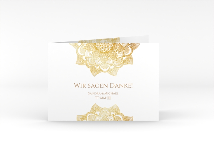 Danksagungskarte Hochzeit Delight A6 Klappkarte quer