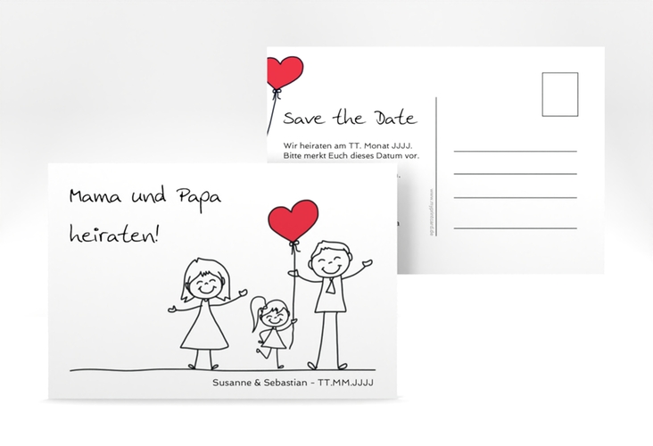 Save the Date-Postkarte Familia A6 Postkarte