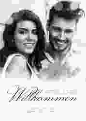 Willkommensschild Poster "Bokeh"