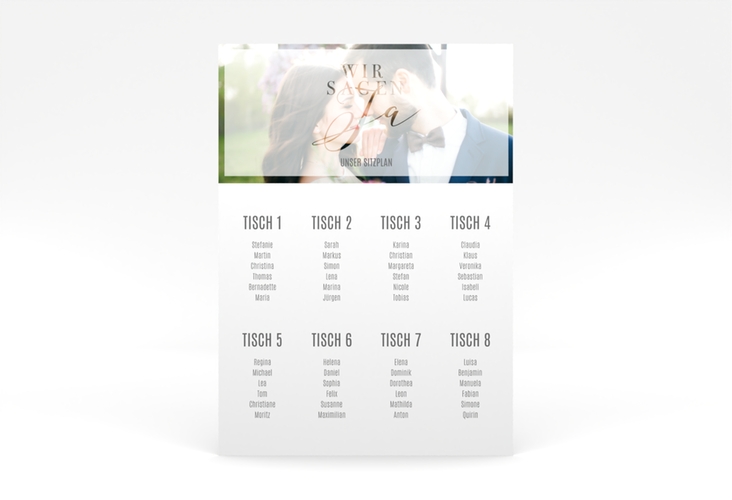 Sitzplan Poster Hochzeit Amazing 50 x 70 cm Poster