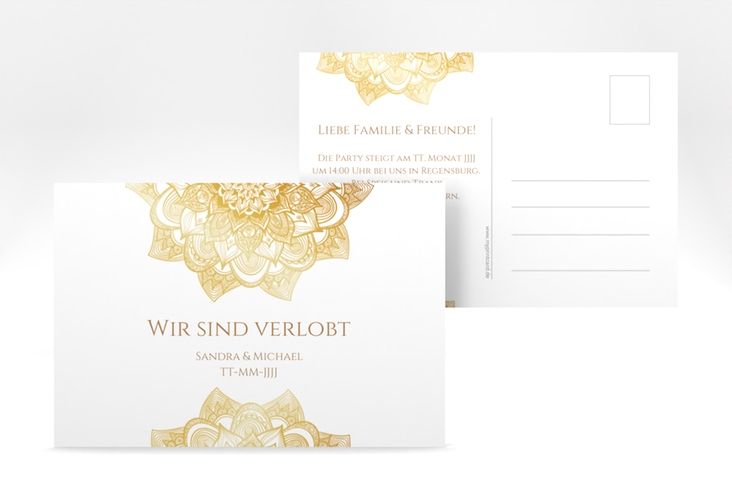 Verlobungskarte Hochzeit Delight A6 Postkarte