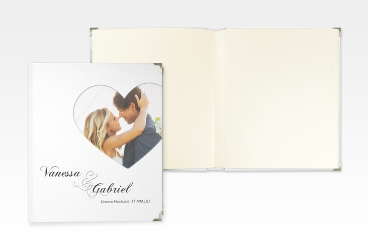 Hochzeitsalbum Sweetheart 21 x 25 cm weiss