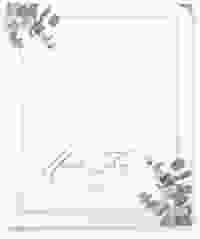 Hochzeitsalbum Eucalypt 21 x 25 cm weiss mit Eukalyptus und edlem Rahmen