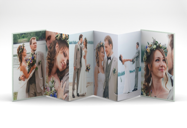 Foto-Leporello Hochzeit Prachtvoll Leporello mint