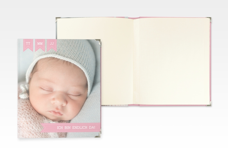 Baby Fotoalbum Kinderlachen 21 x 25 cm rosa