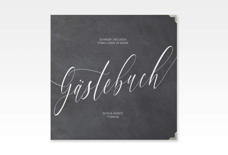 Gästebuch Selection Hochzeit Chalkboard Leinen-Hardcover