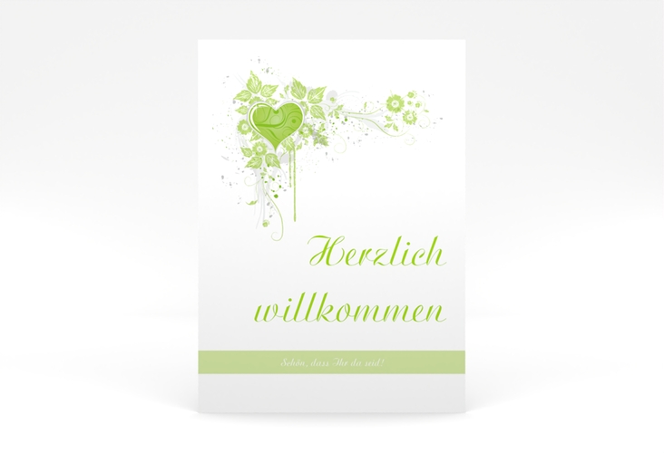 Willkommensschild Poster Triest 50 x 70 cm Poster gruen