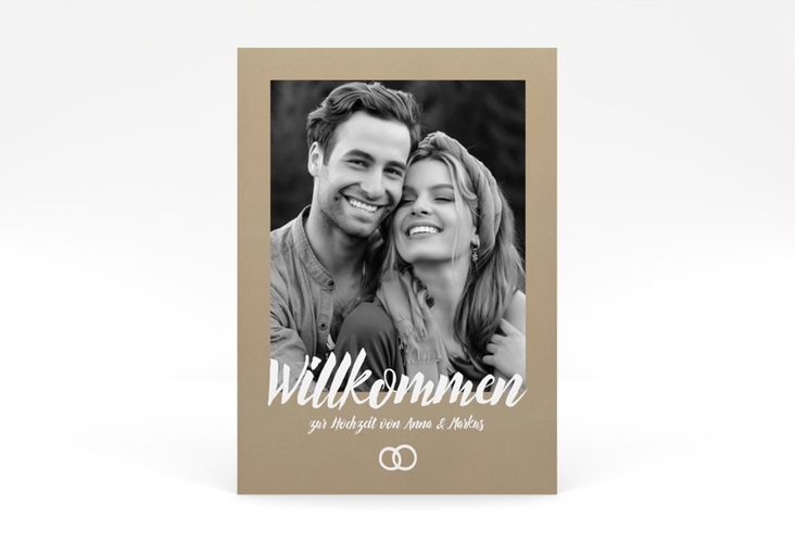 Willkommensschild Poster Icons 50 x 70 cm Poster