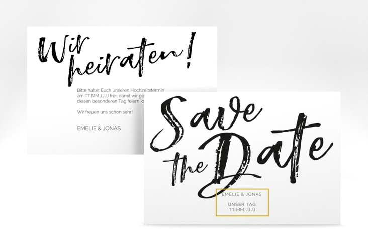 Save the Date-Karte Words A6 Karte quer