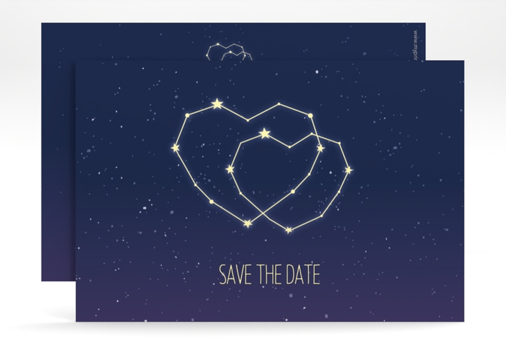 Save the Date-Karte Sternenbild A6 Karte quer