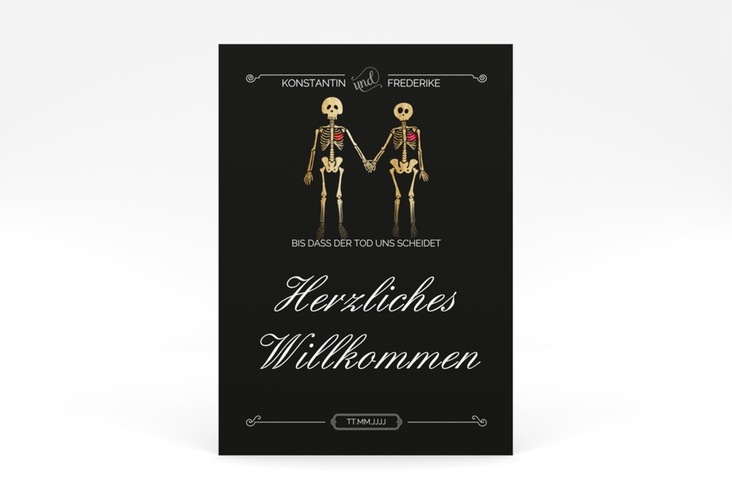 Willkommensschild Poster Bones 50 x 70 cm Poster