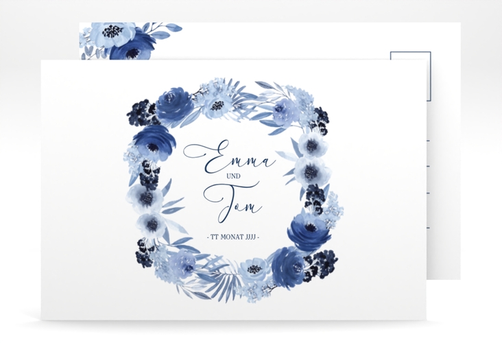 Save the Date-Postkarte Azzurro A6 Postkarte