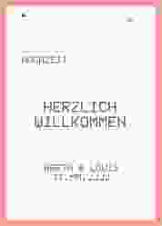 Willkommensschild Poster Weddingpass 50 x 70 cm Poster rosa