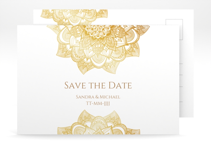 Save the Date-Postkarte Delight A6 Postkarte