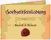 Hochzeiteinladung Hochzeit "Mittelalter"