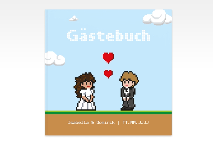 Gästebuch Creation Hochzeit Pixel 20 x 20 cm, Hardcover