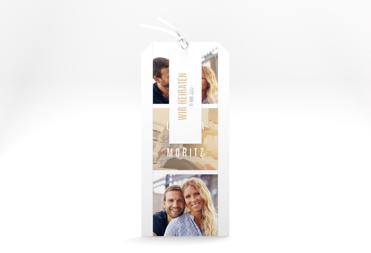 Hochzeitseinladung Memory Kartentrio beige