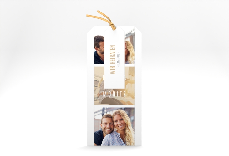 Hochzeitseinladung Memory Kartentrio beige