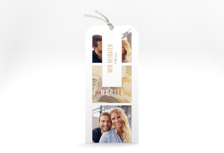 Hochzeitseinladung Memory Kartentrio beige