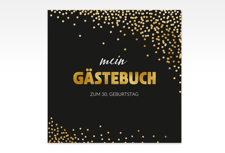 Gästebuch Creation Geburtstag Glitzer 20 x 20 cm, Hardcover pink gold