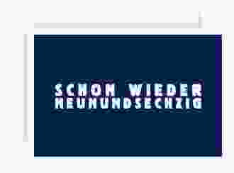 Einladung 70. Geburtstag Gag A6 Karte quer blau