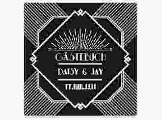 Gästebuch Creation Gatsby 20 x 20 cm, Hardcover schwarz