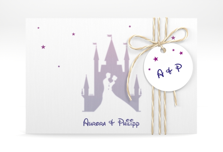 Save the Date Deckblatt Transparent Castle A6 Deckblatt transparent