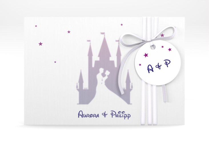 Save the Date Deckblatt Transparent Castle A6 Deckblatt transparent