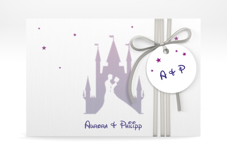 Save the Date Deckblatt Transparent Castle A6 Deckblatt transparent