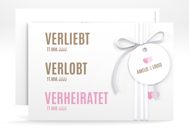 Save the Date-Karte Couple A6 Karte quer hochglanz