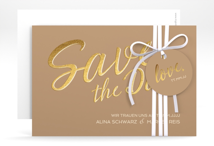 Save the Date-Karte Glam A6 Karte quer