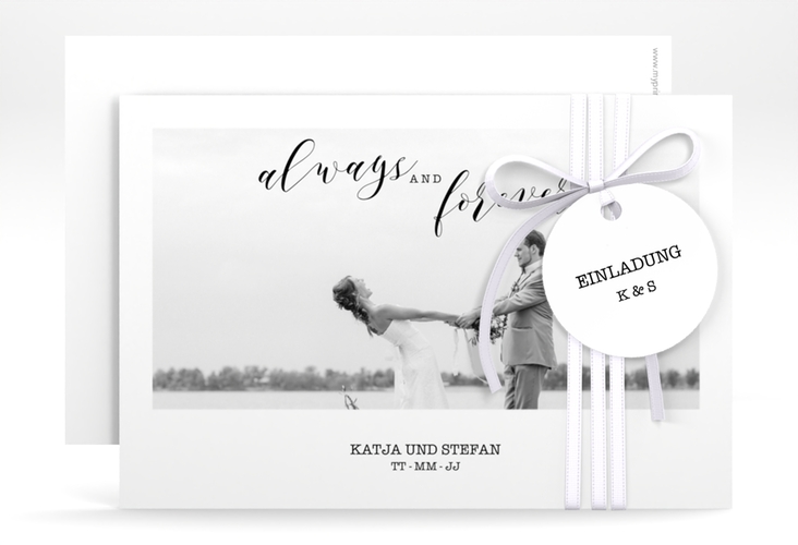 Save the Date-Karte Photoframe A6 Karte quer