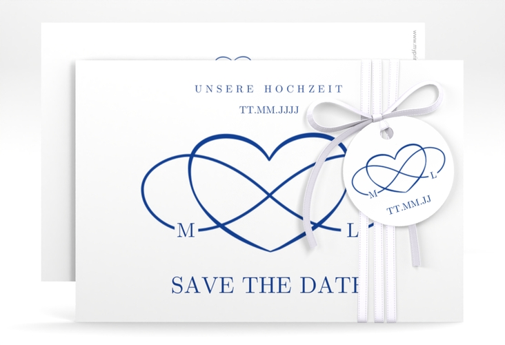 Save the Date-Karte Infinity A6 Karte quer hochglanz